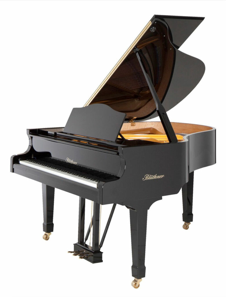 Piano à queue Blüthner noir brillant