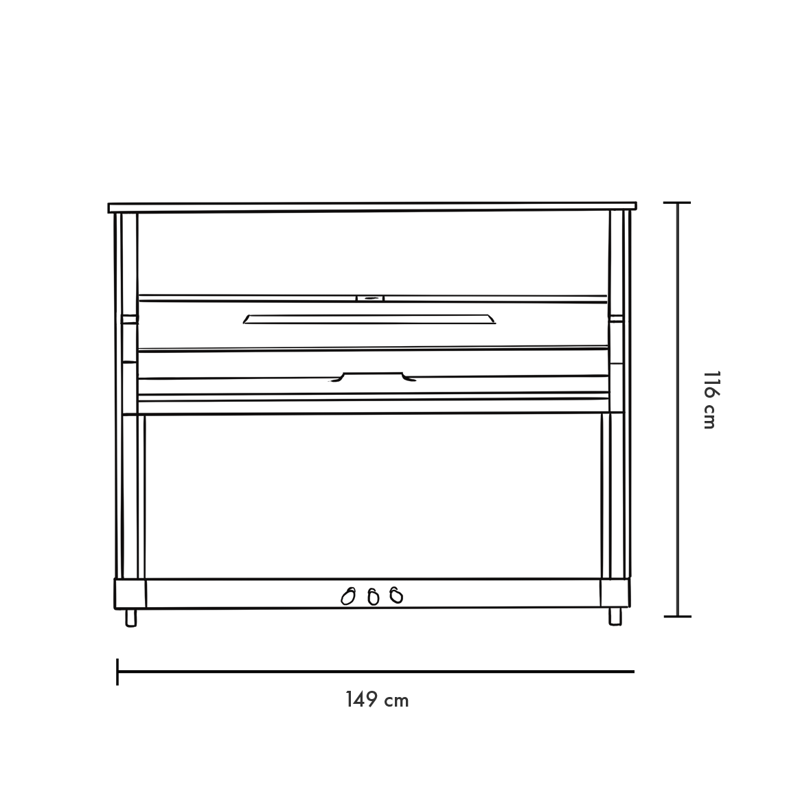 Blüthner Haessler HB 116-Face Blüthner Haessler HB 116
